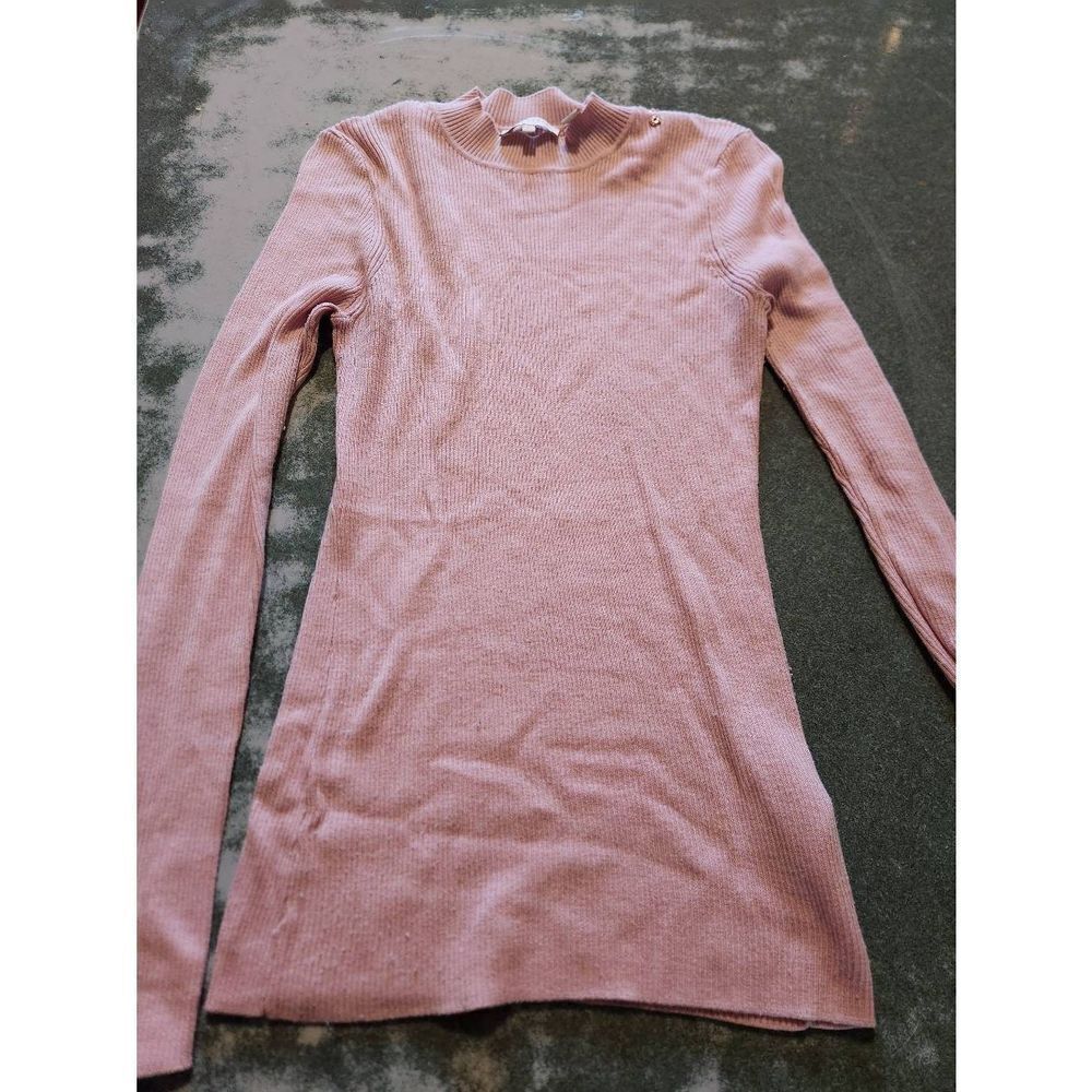 Ted Baker Nehru  Skinny Rib blush pink sweater sz 2 (S)